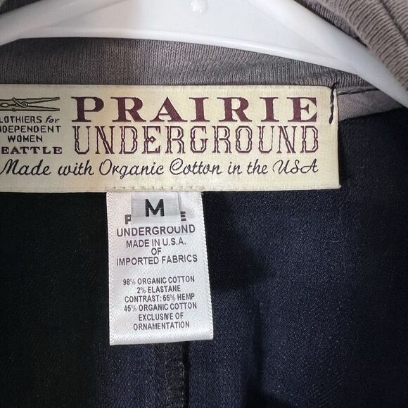 Prairie Underground Lagenlook Prince Blazer Jacket Size Small Organic Cotton - Picture 11 of 14